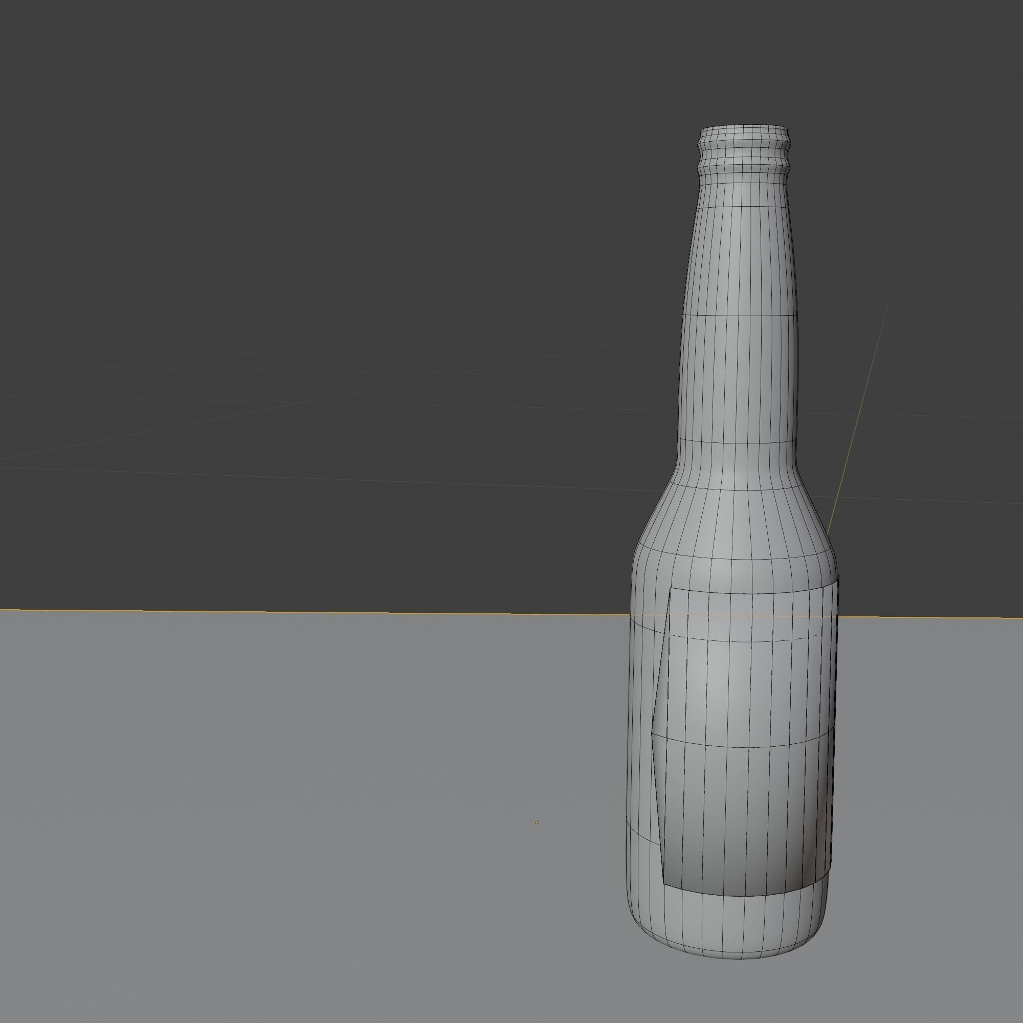 Corona Beer Bottle 3D model_4