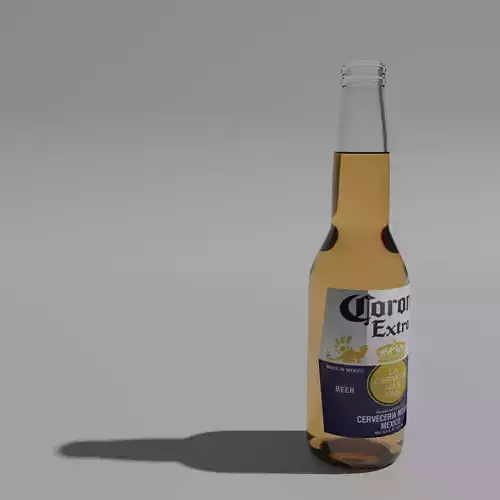 Corona Beer Bottle 3D model