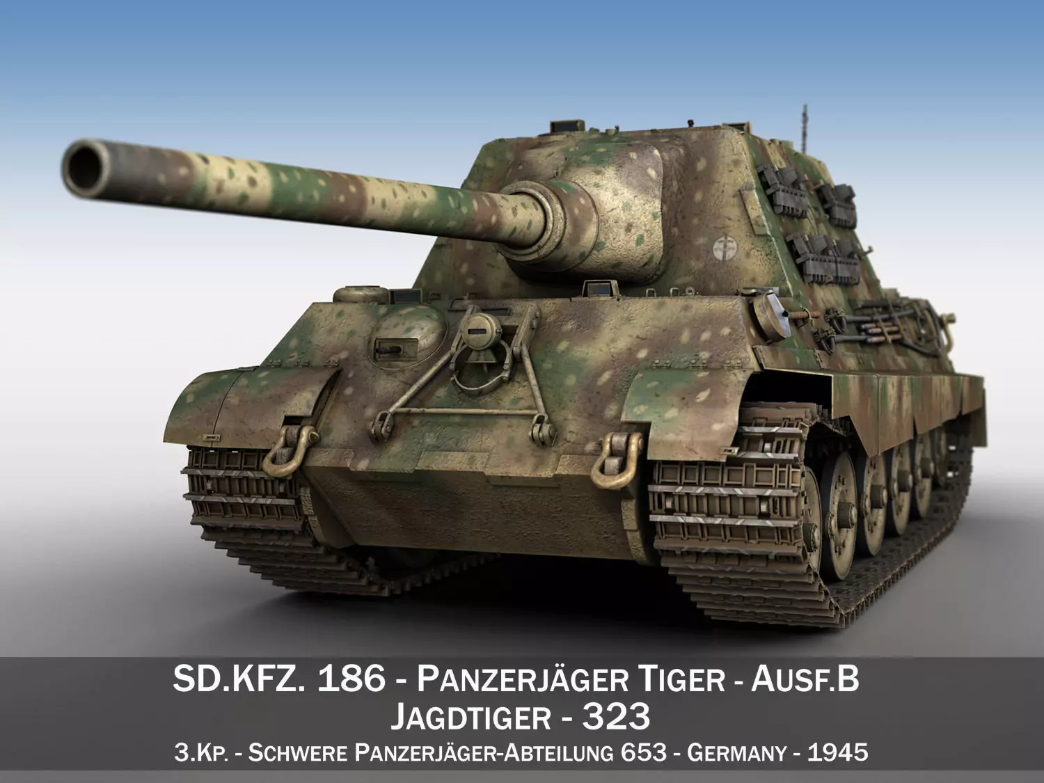 SDKFZ 186 Jagdtiger - 323 3D model_0