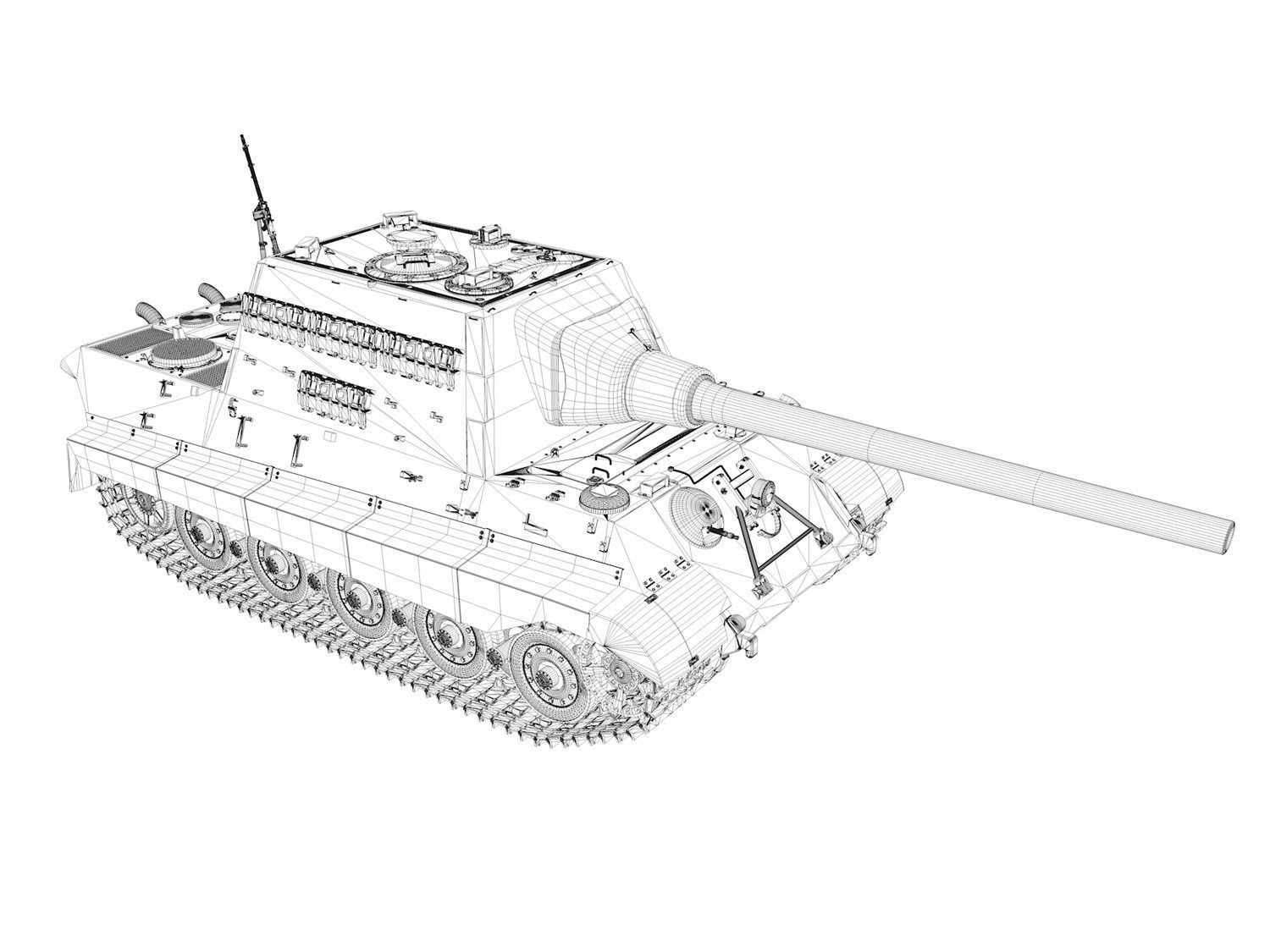 SDKFZ 186 Jagdtiger - 323 3D model_12