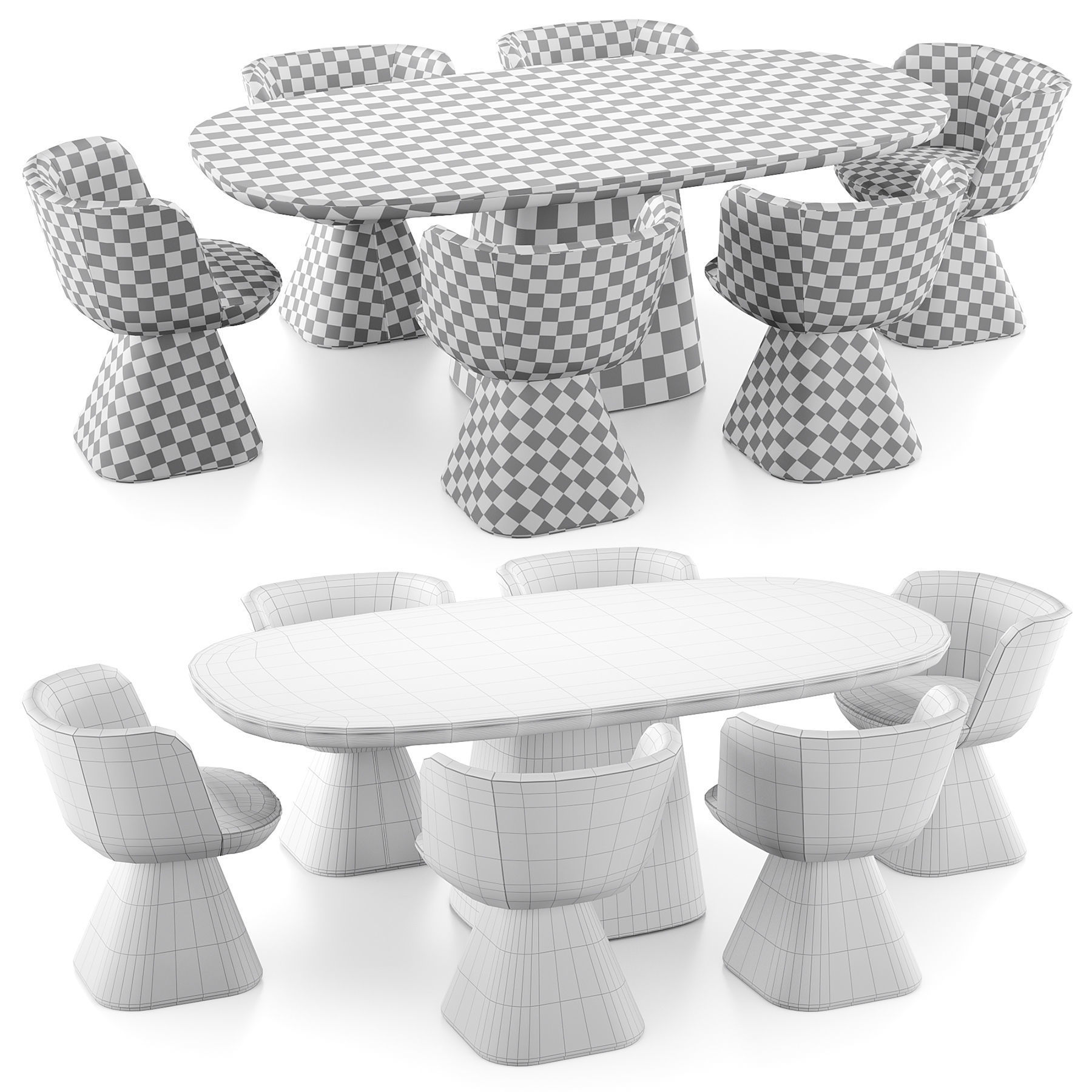 Bebitalia Allure O Flair O Set 3 Low-poly 3D model_5