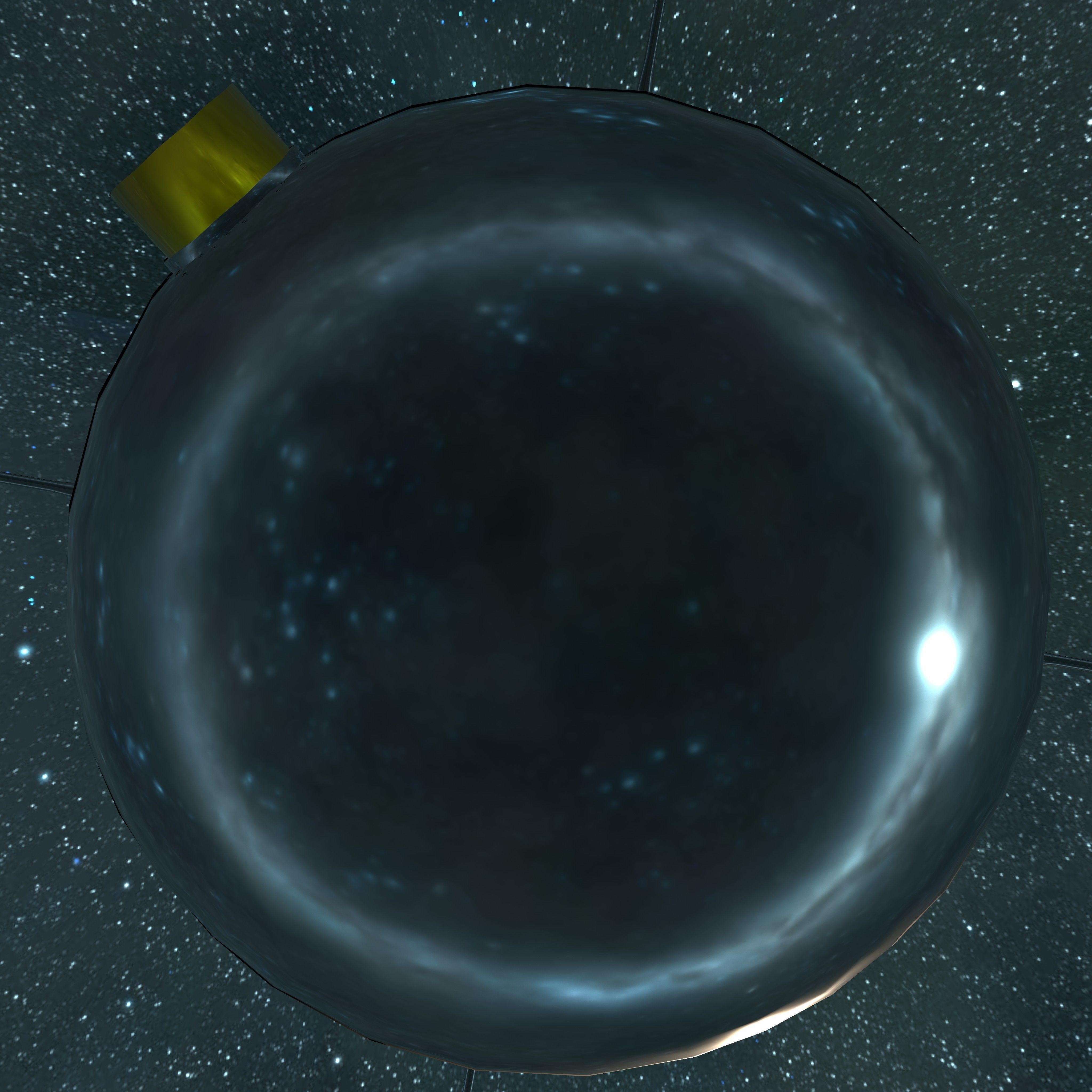 Vanguard 2 Satellite Low-poly 3D model_17