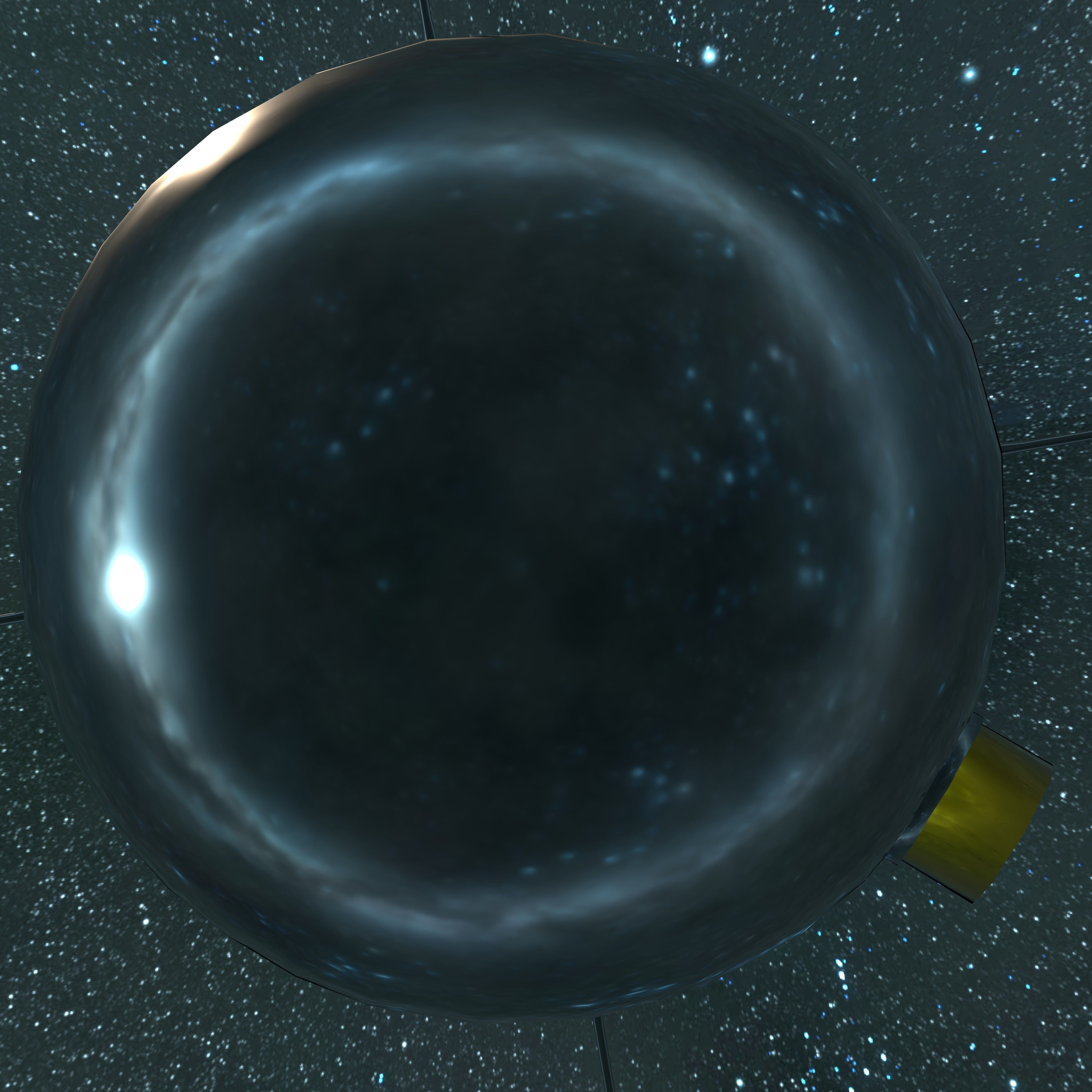 Vanguard 2 Satellite Low-poly 3D model_16