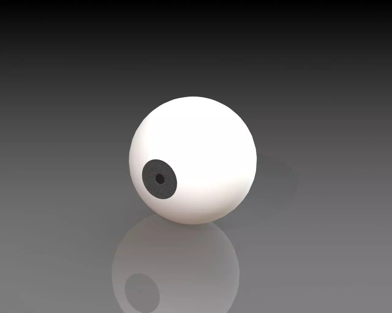 Human or animal eye 3D model_0