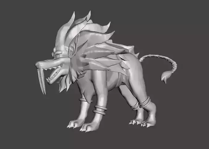 Leon 3D Model lion 3D print model