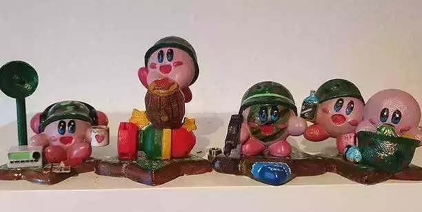 Pink Ball Soldiers not Kirby 3D print model