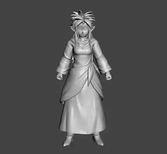 Mamba 3D Model woman in dress