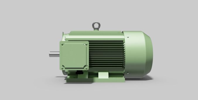315M-B3 Right 2-Pole - Electric Motor - Free 3D CAD Model 3D model