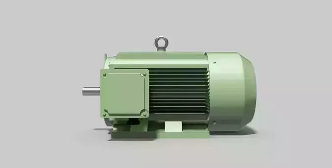 315M-B3 Right 2-Pole - Electric Motor - Free 3D CAD Model