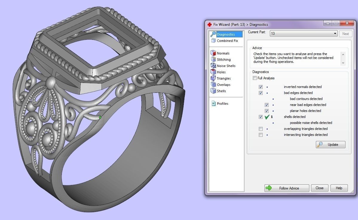 male signet with filigree 3D print model_3