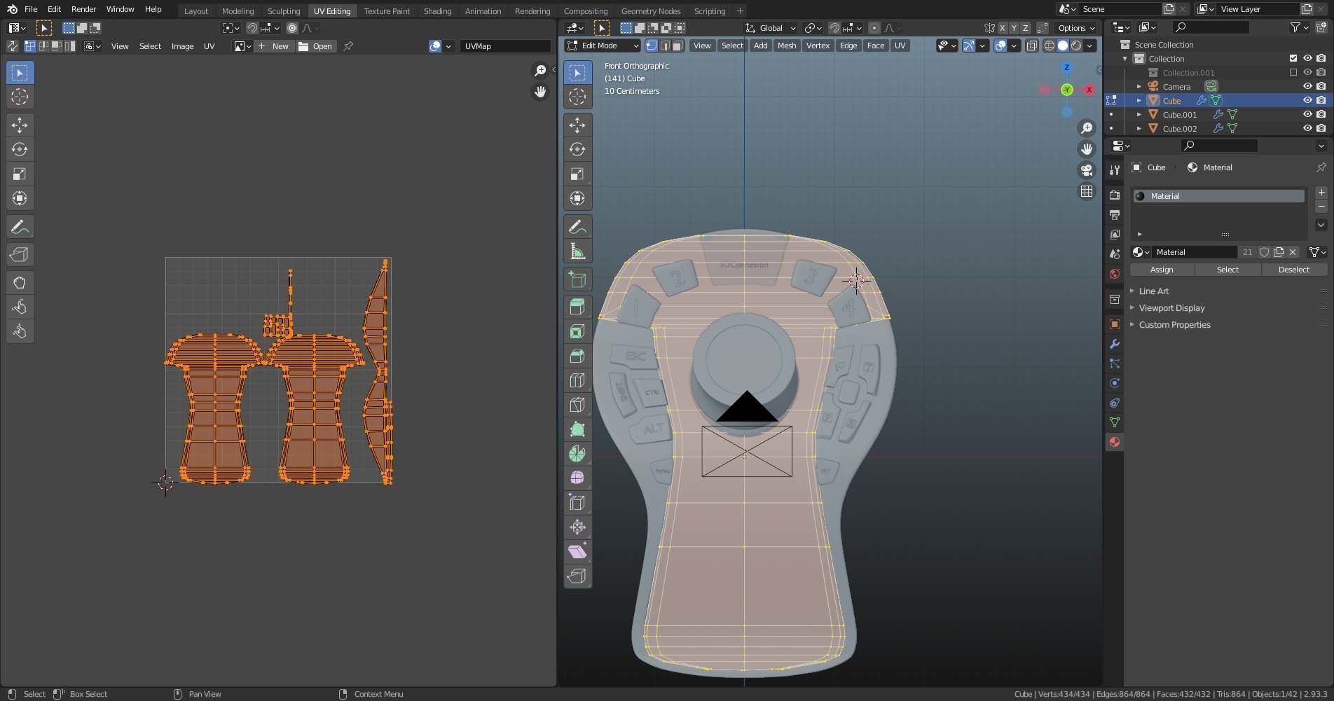 3d mouse styrofoam foot rest 3D model_15