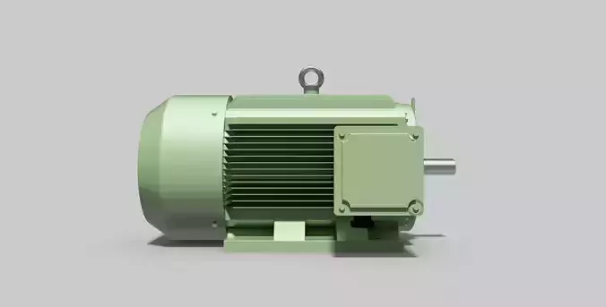 315M-B3 Left 2-Pole - Electric Motor - Free 3D CAD Model