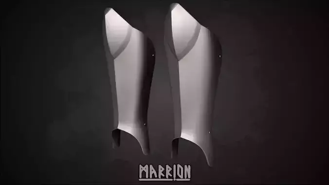 Greaves of Gondor LoTR 3D print model
