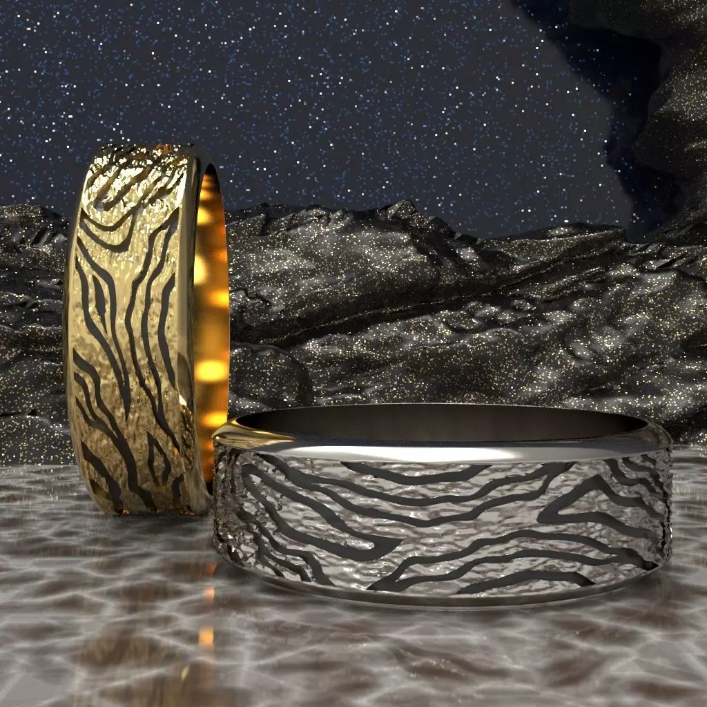Rings Tree 3D print model_0