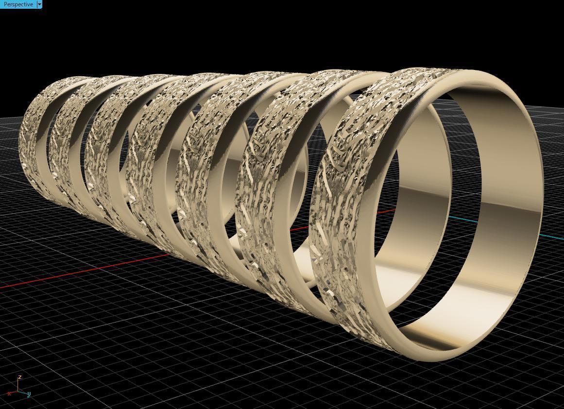 Rings Tree 3D print model_4
