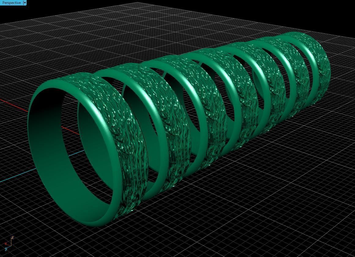 Rings Tree 3D print model_14