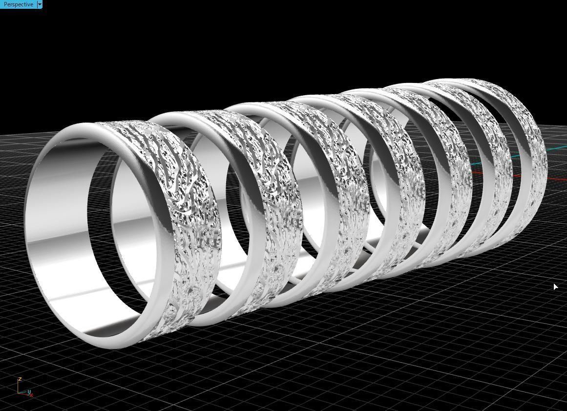 Rings Tree 3D print model_10