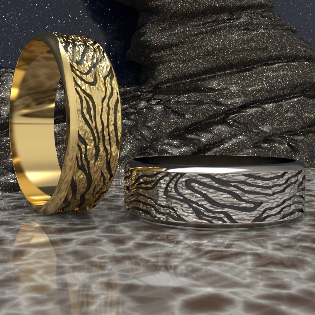 Rings Tree 3D print model_1