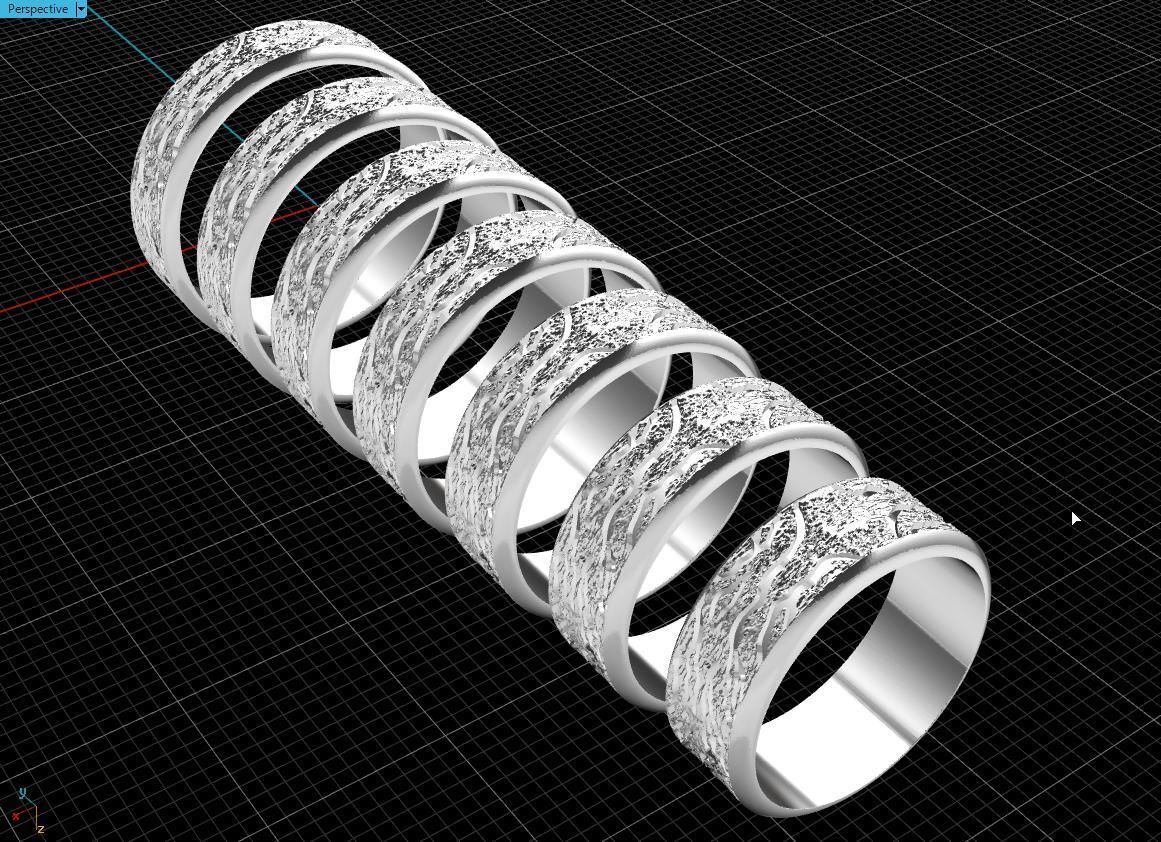 Rings Tree 3D print model_9