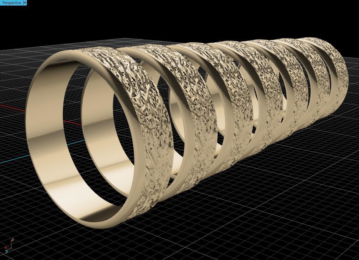 Rings Tree 3D print model_7