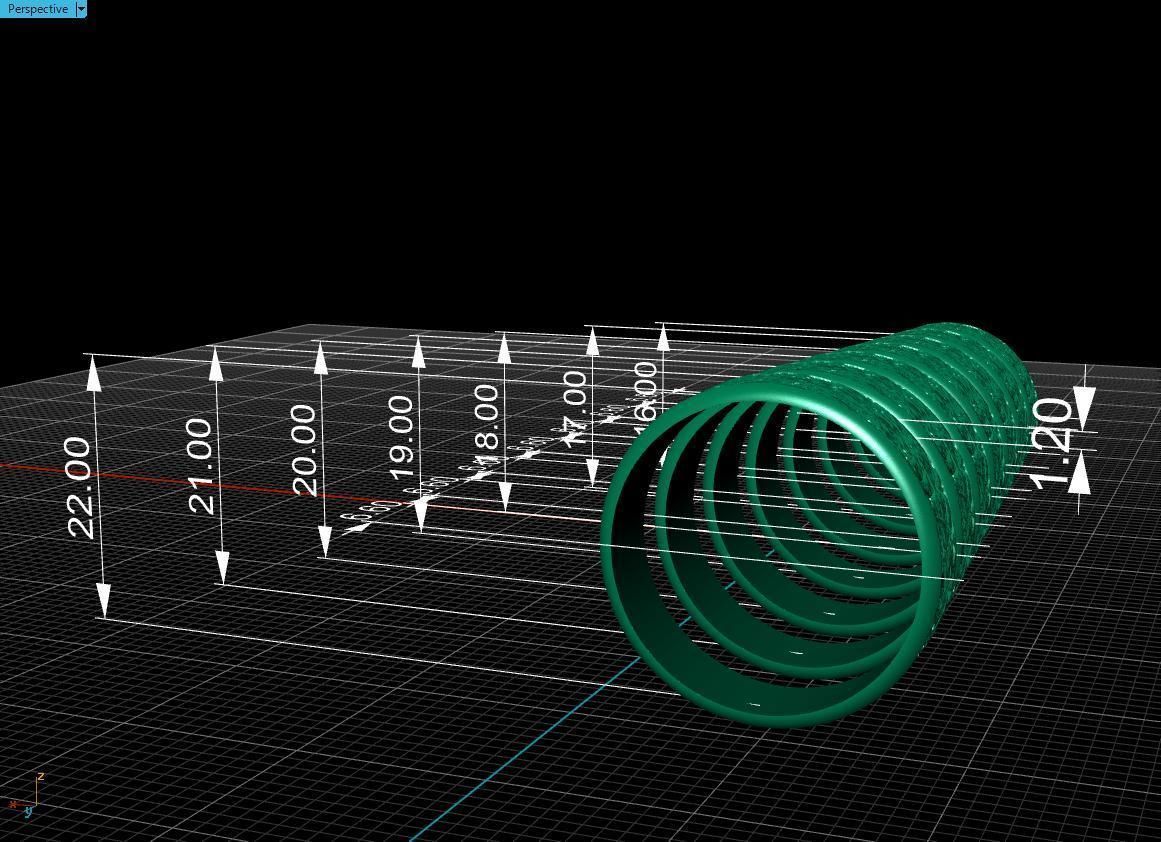 Rings Tree 3D print model_20