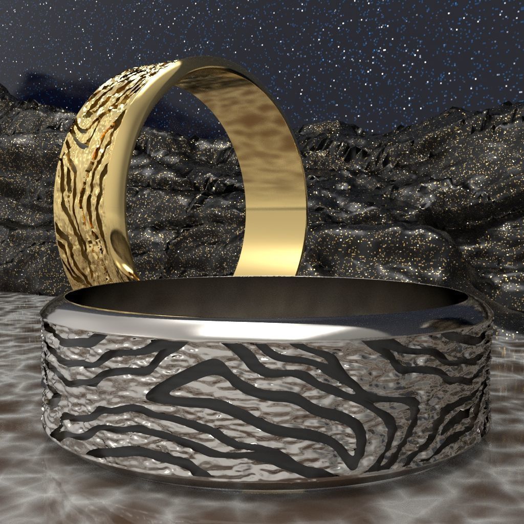 Rings Tree 3D print model_2