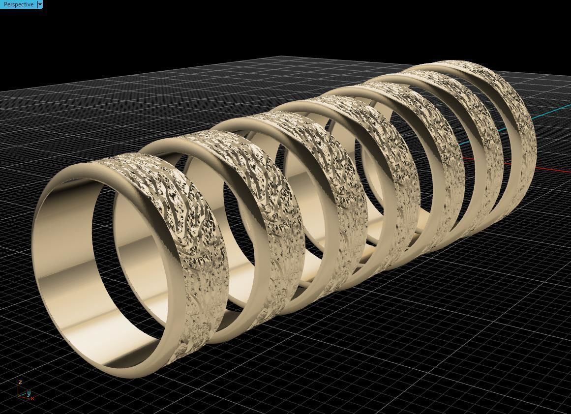 Rings Tree 3D print model_6