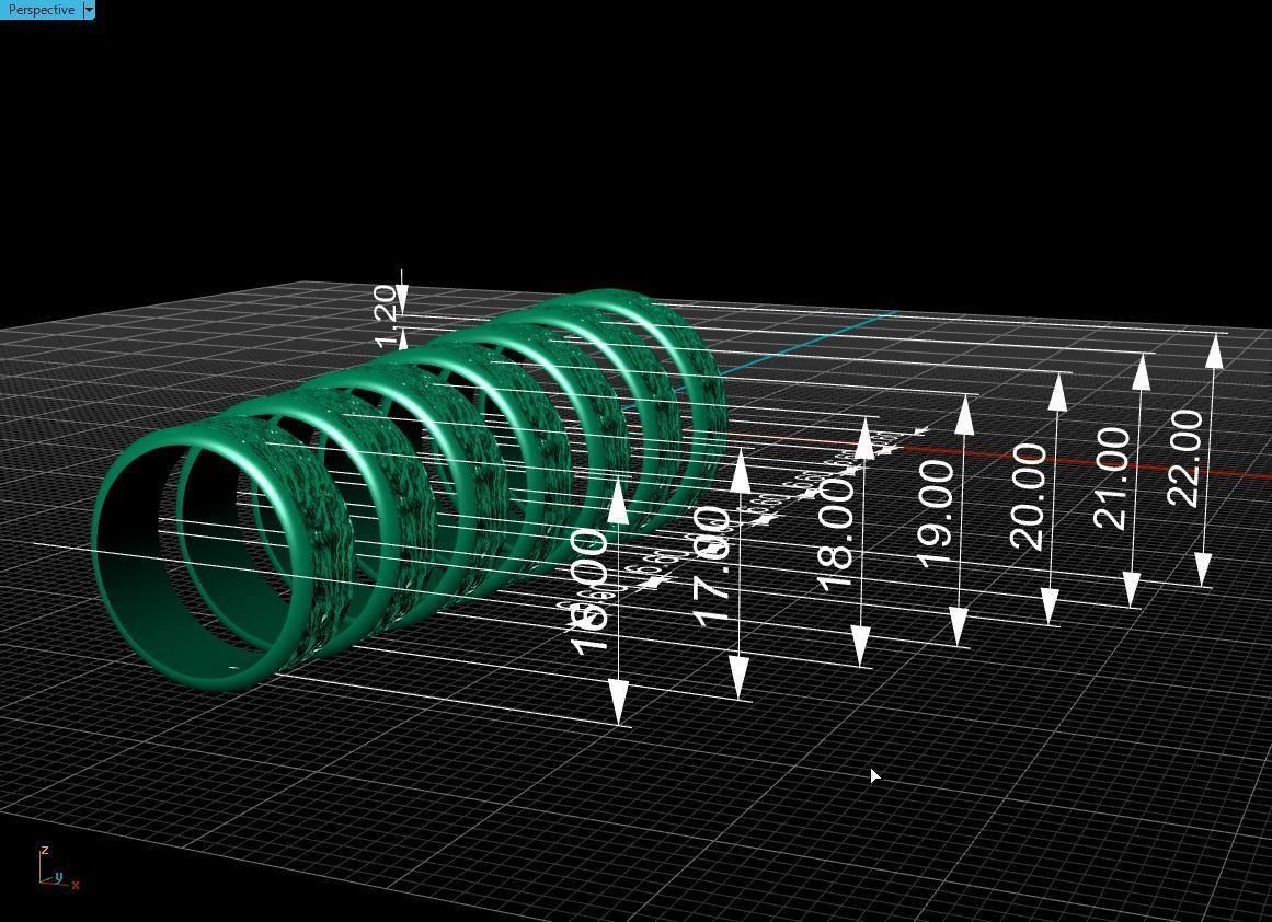 Rings Tree 3D print model_19