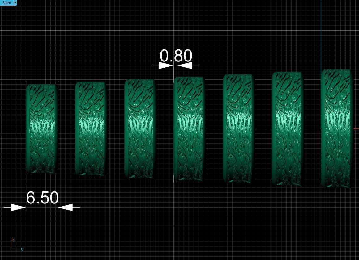 Rings Tree 3D print model_16
