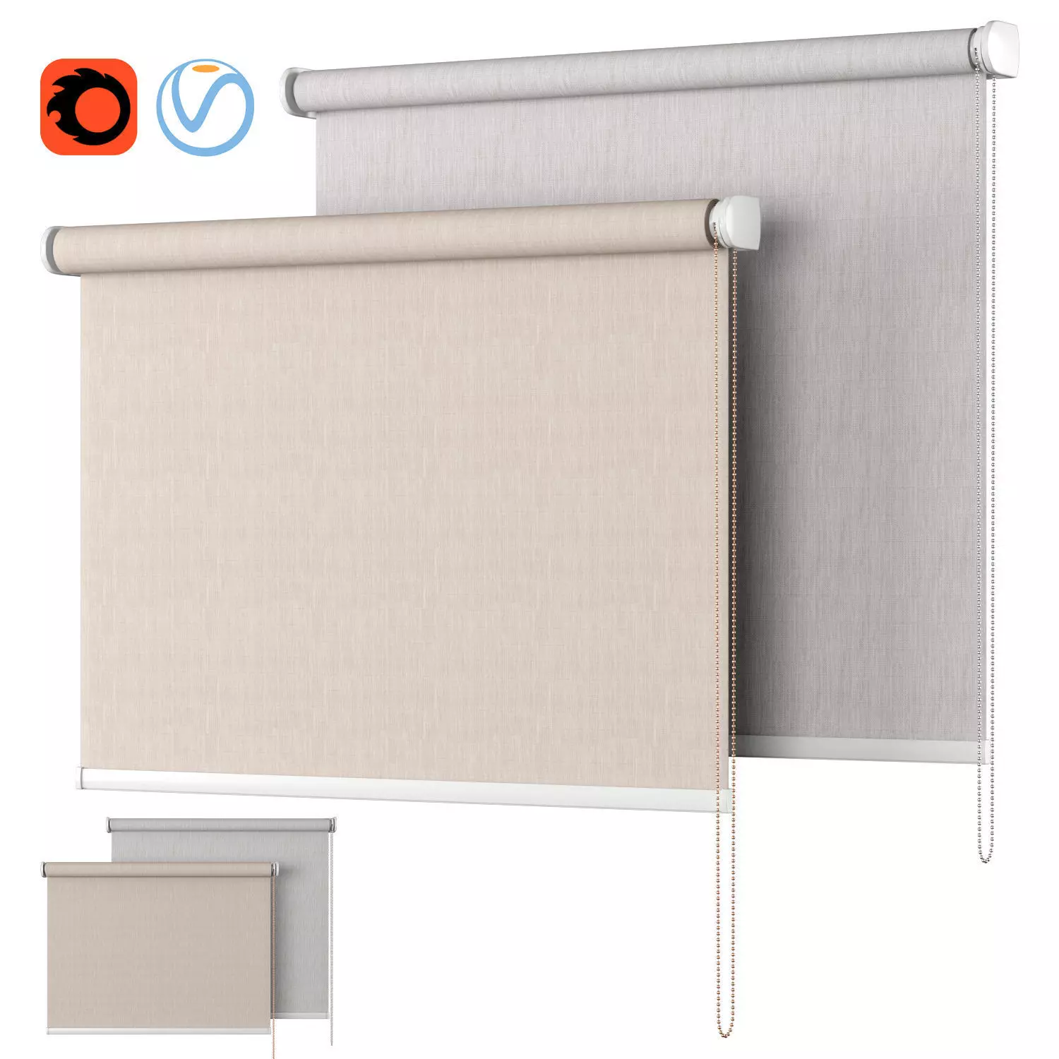Roller Blind 82 Inspire Natal Trench Leroy Merlin 3D model_0