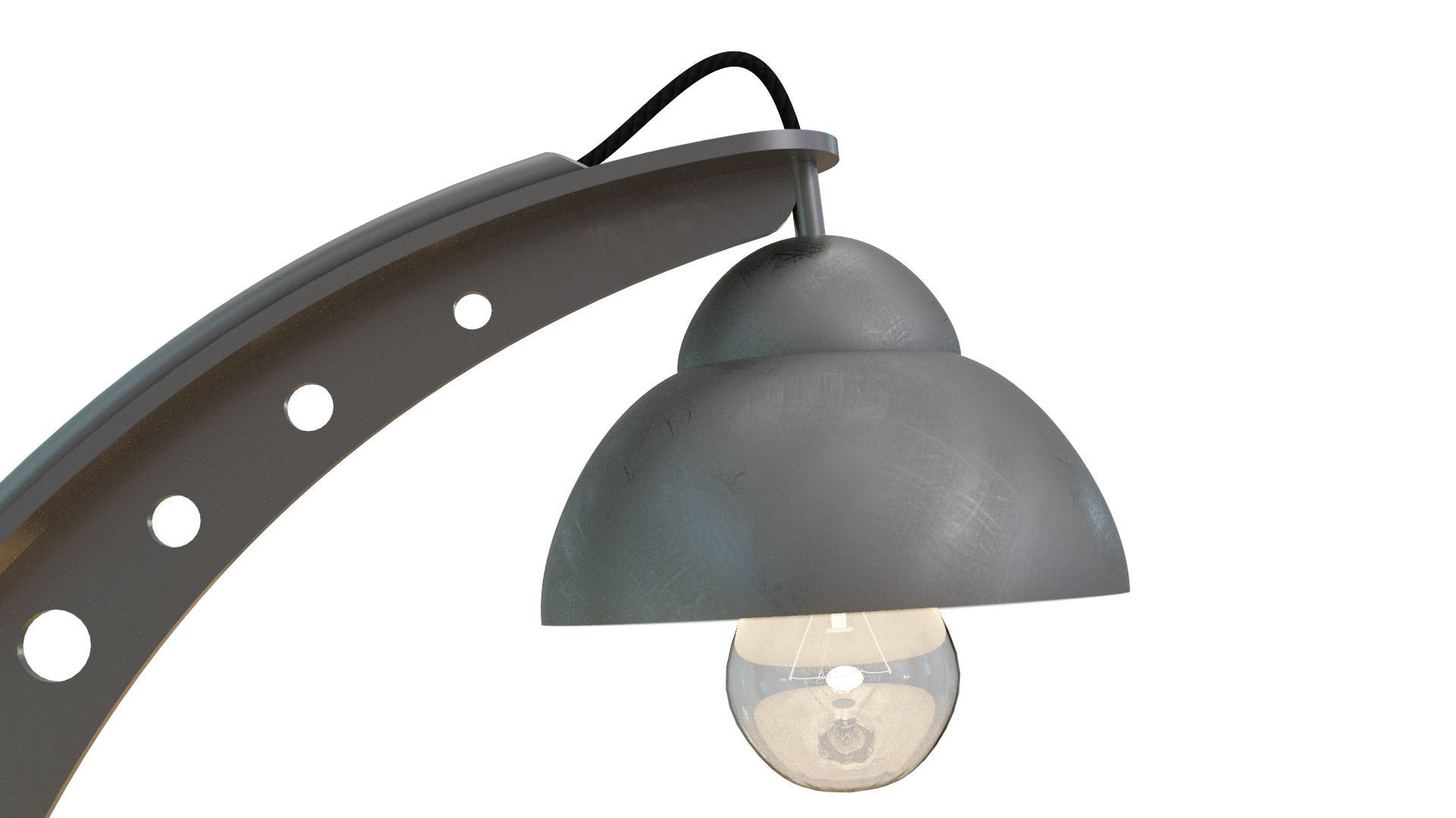 Art deco table lamp 3D model_7