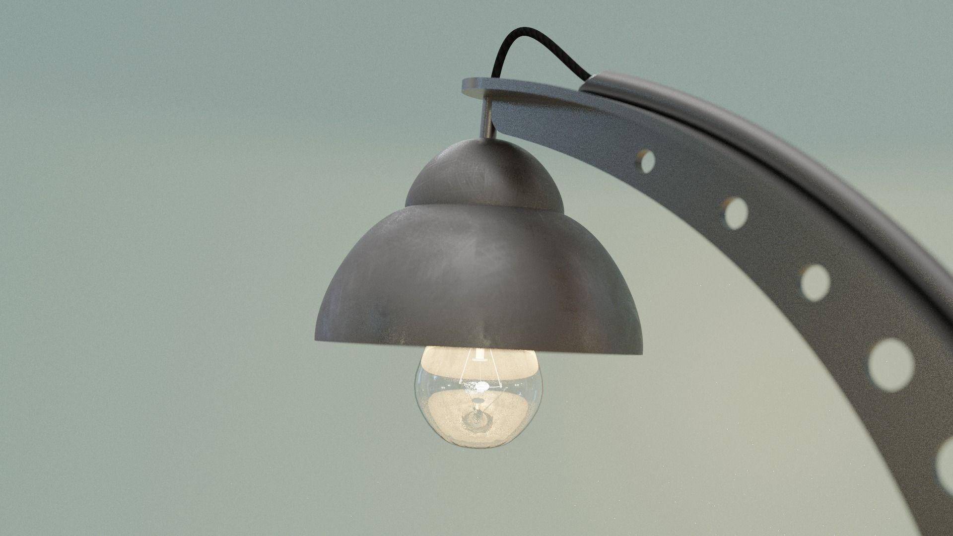 Art deco table lamp 3D model_1