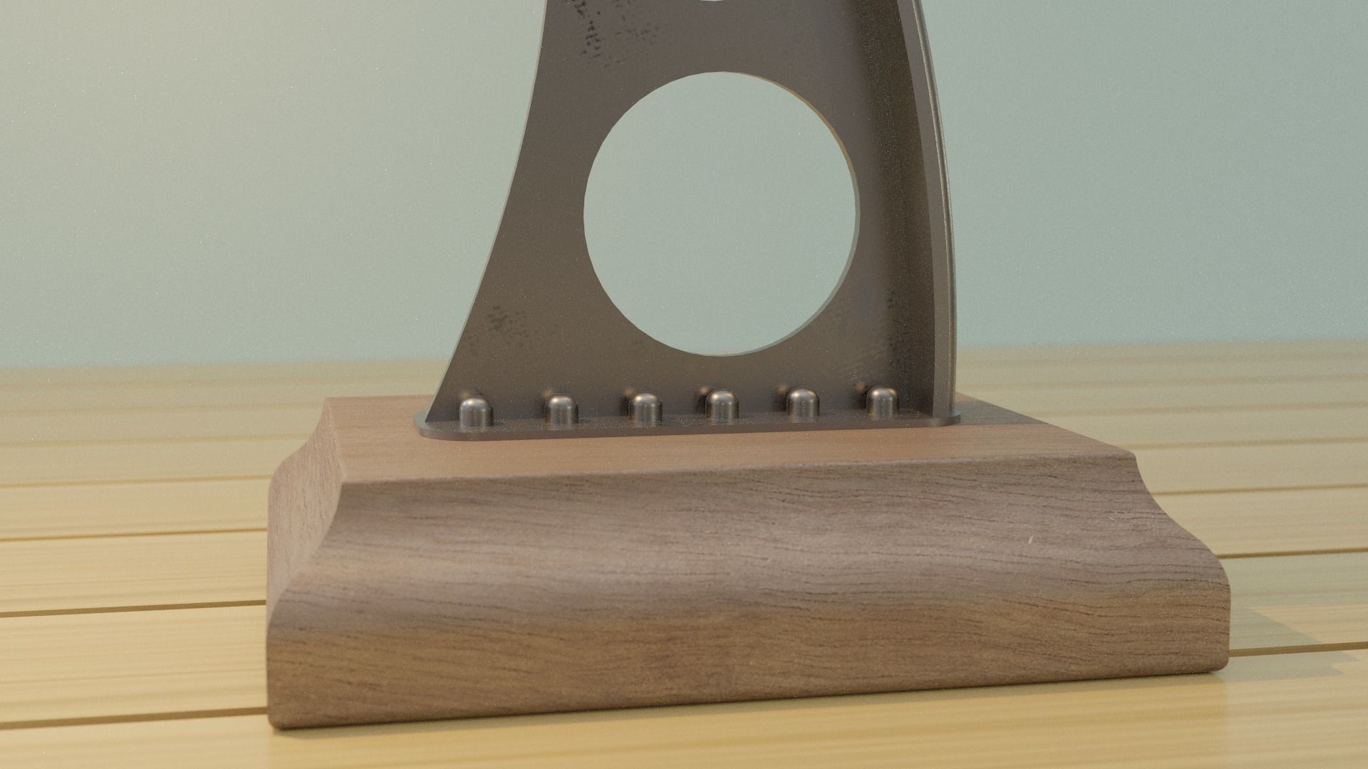 Art deco table lamp 3D model_2