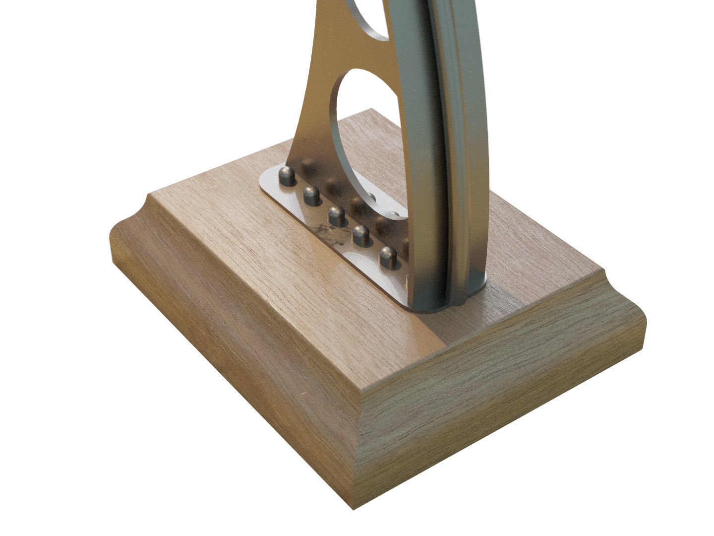 Art deco table lamp 3D model_6