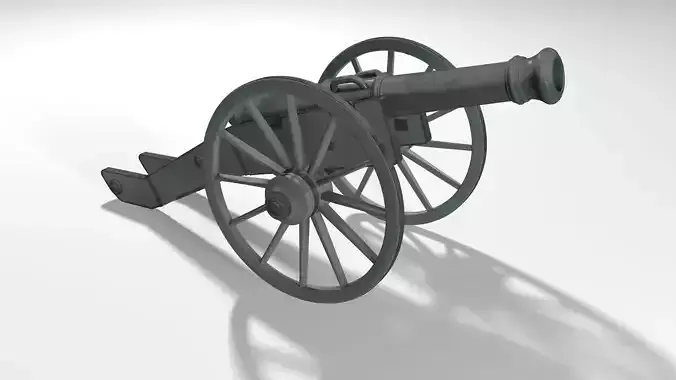 Old Cannon 3D model