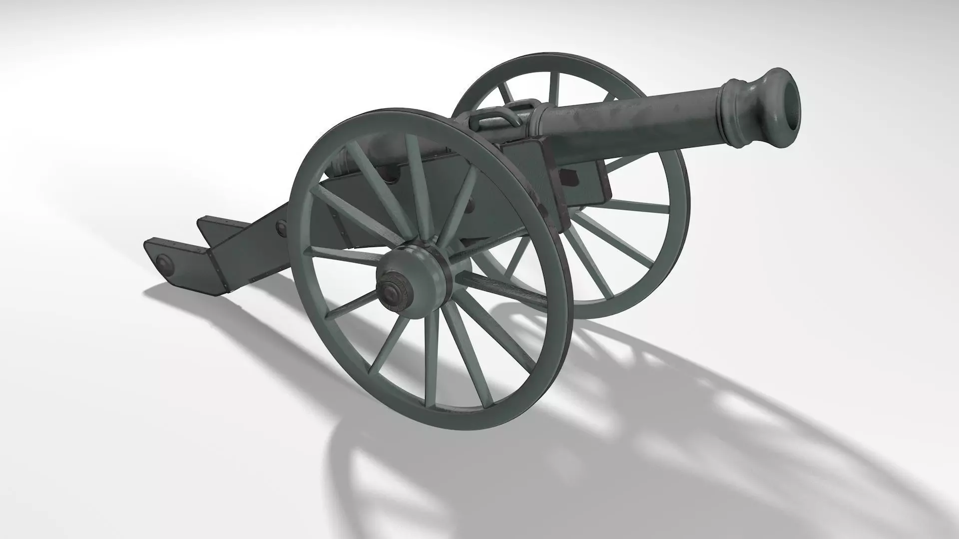 Old Cannon 3D model_0