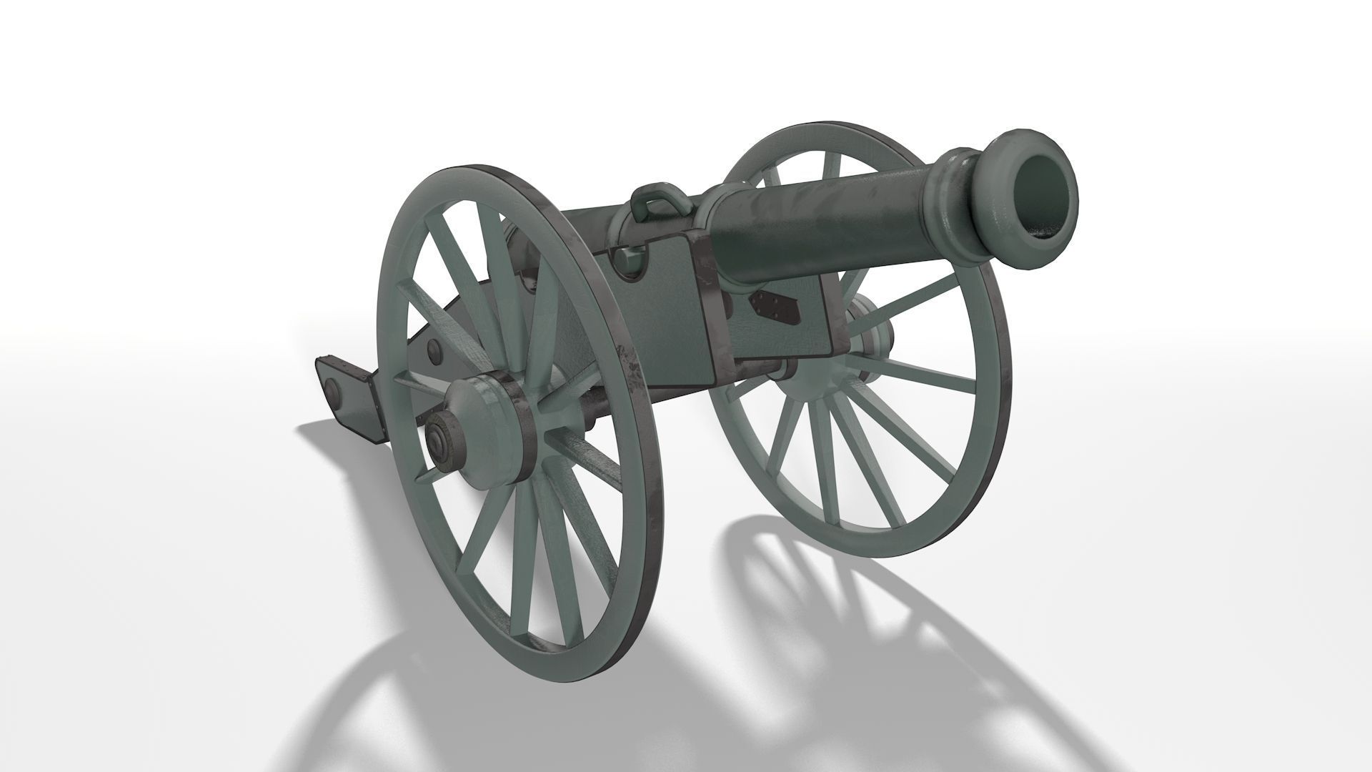 Old Cannon 3D model_3
