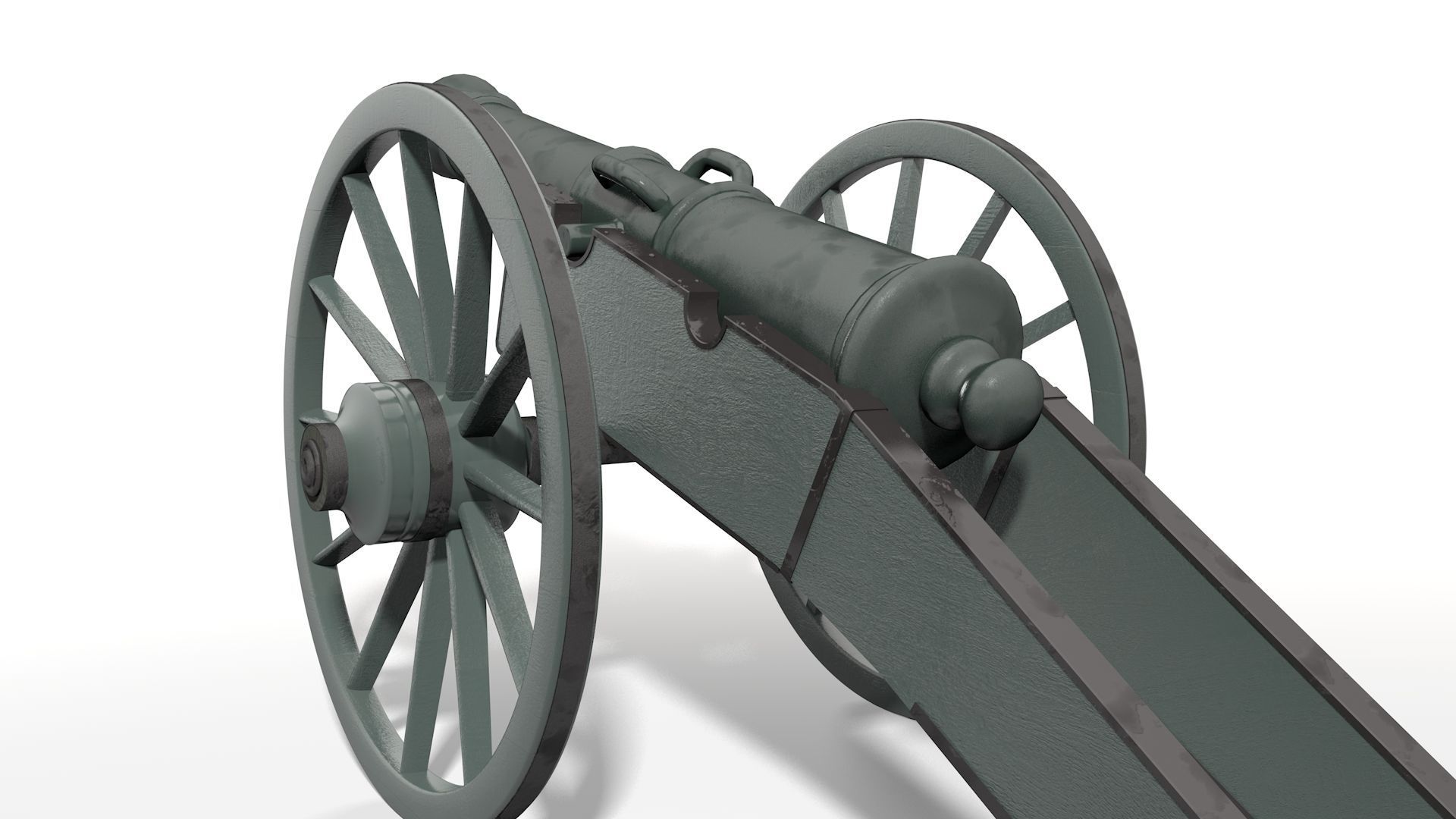 Old Cannon 3D model_6