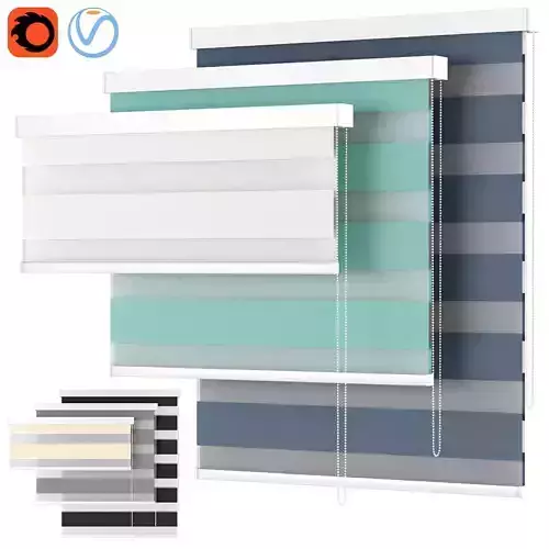 Roller Blind 84 Blinds2go Enjoy Day and Night Semi-Sheer