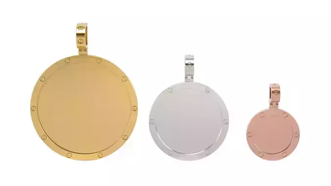 Picture pendants 1-2 inch N 51- 60 3D Model Collection