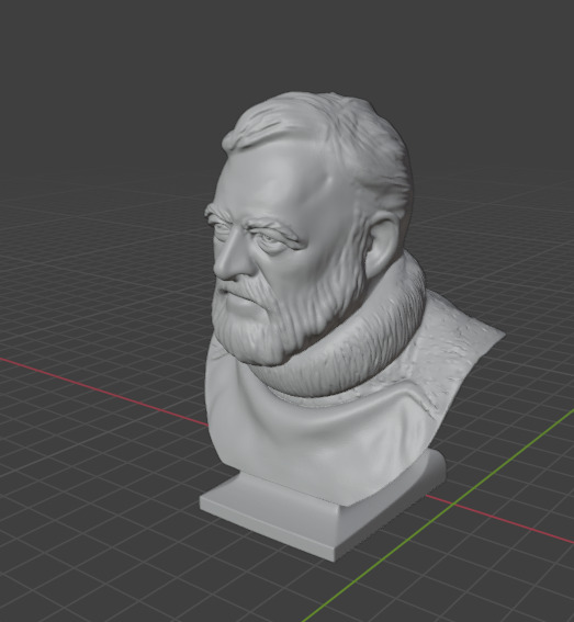 Ernest Hemingway 3D print model_6