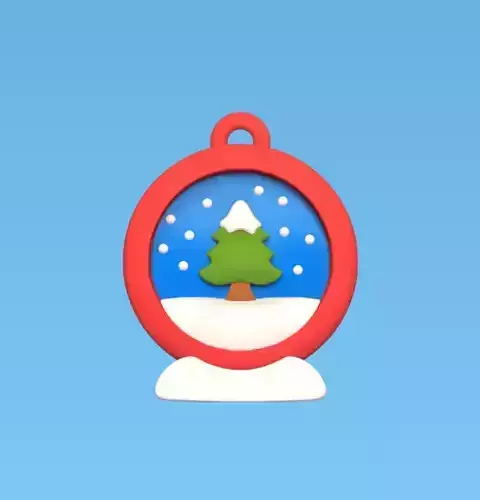 Christmas Ornaments - Ball Tree 3D print model Christmas Ornaments - Ball Tree 3D print model