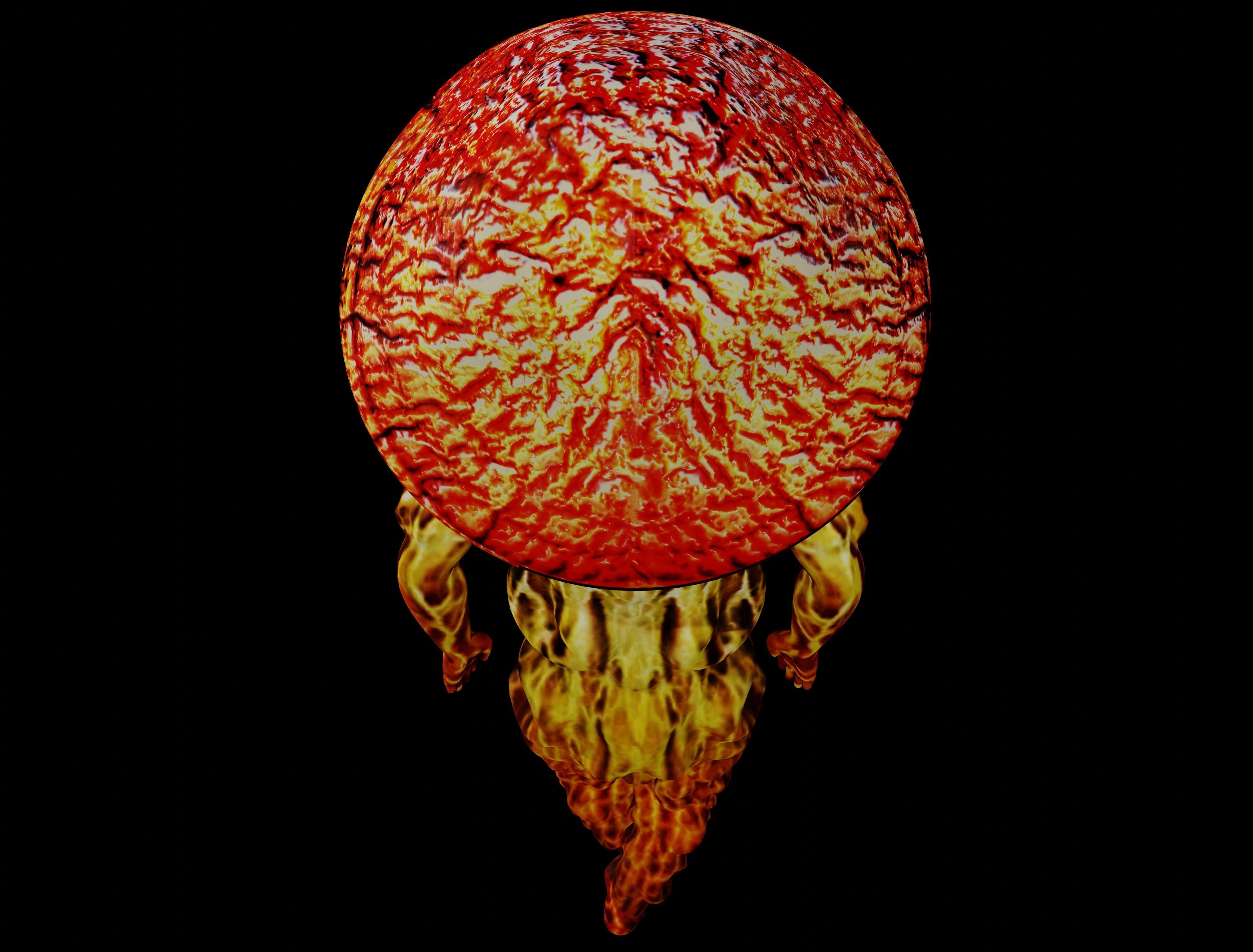 Mushrooman - Grzybiak - No1 Low-poly 3D model_7