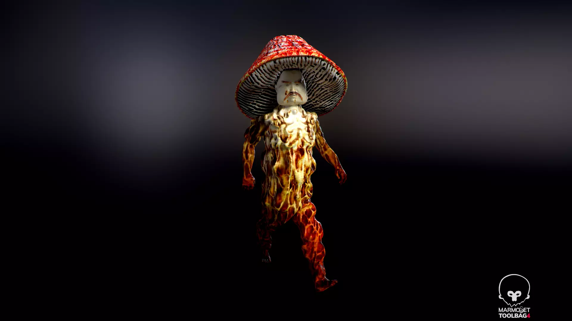 Mushrooman - Grzybiak - No1 Low-poly 3D model_0