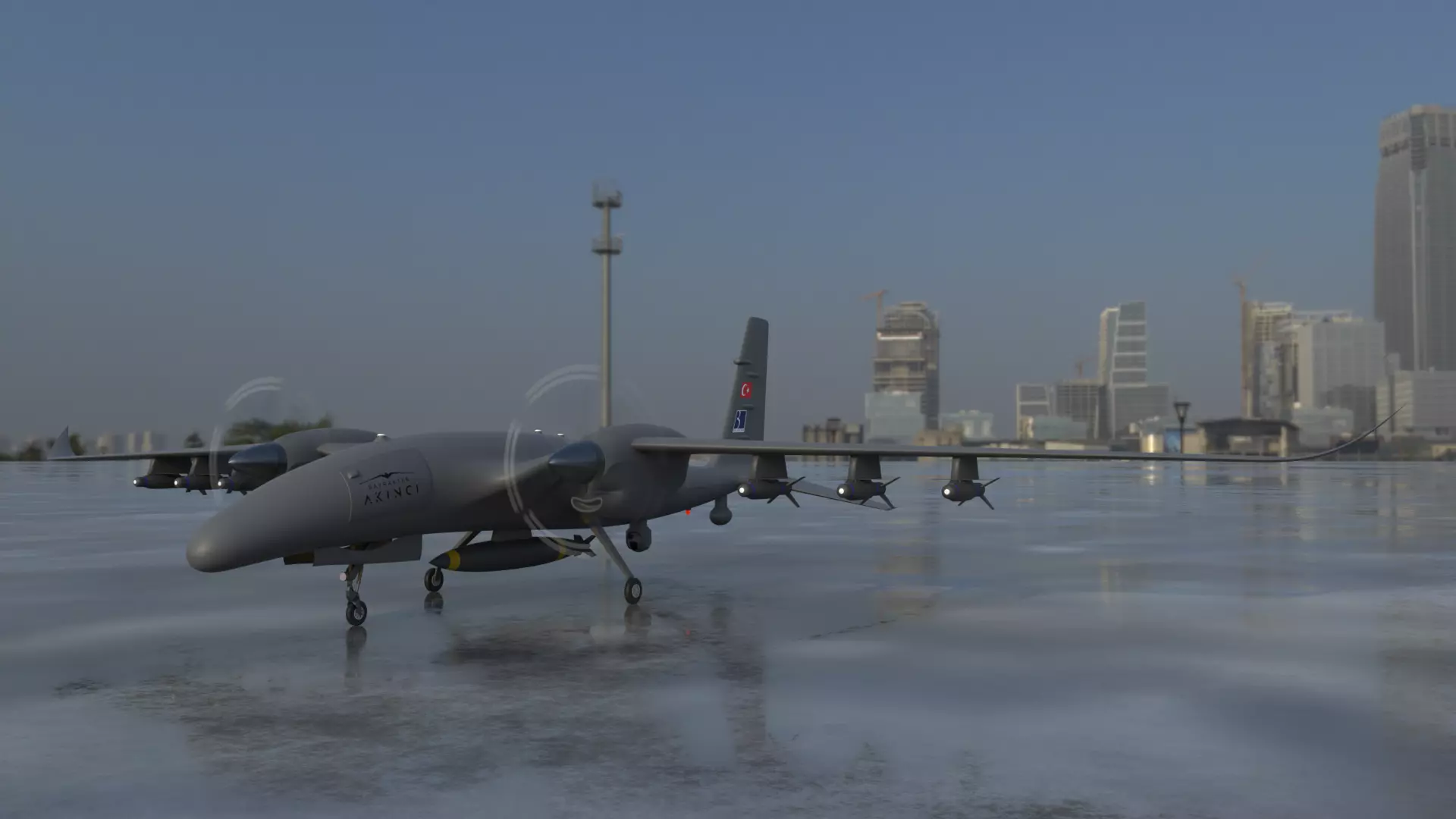 AKINCI Tiha - BAYRAKTAR UAV 3D model_0