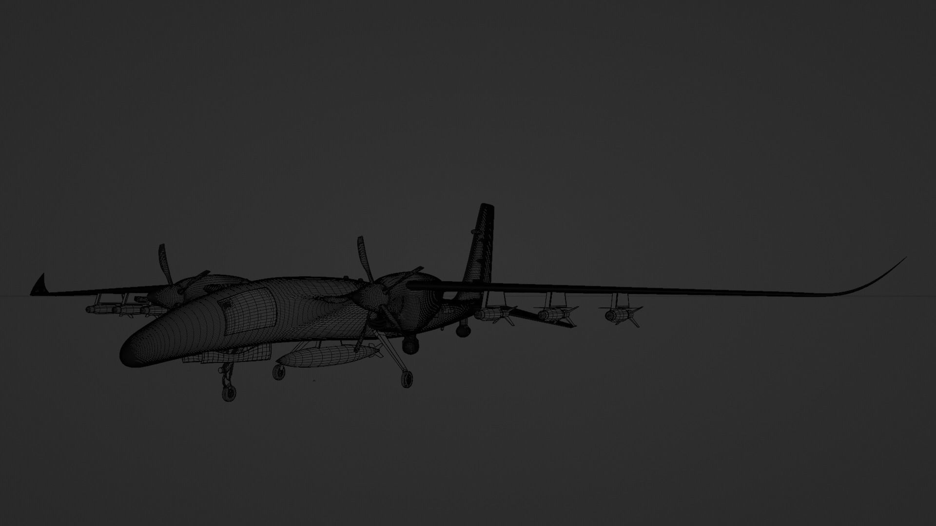 AKINCI Tiha - BAYRAKTAR UAV 3D model_8