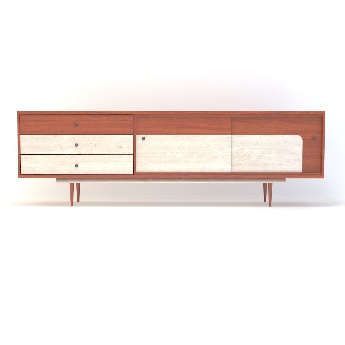 Retro Cupboard 8 3D model_2