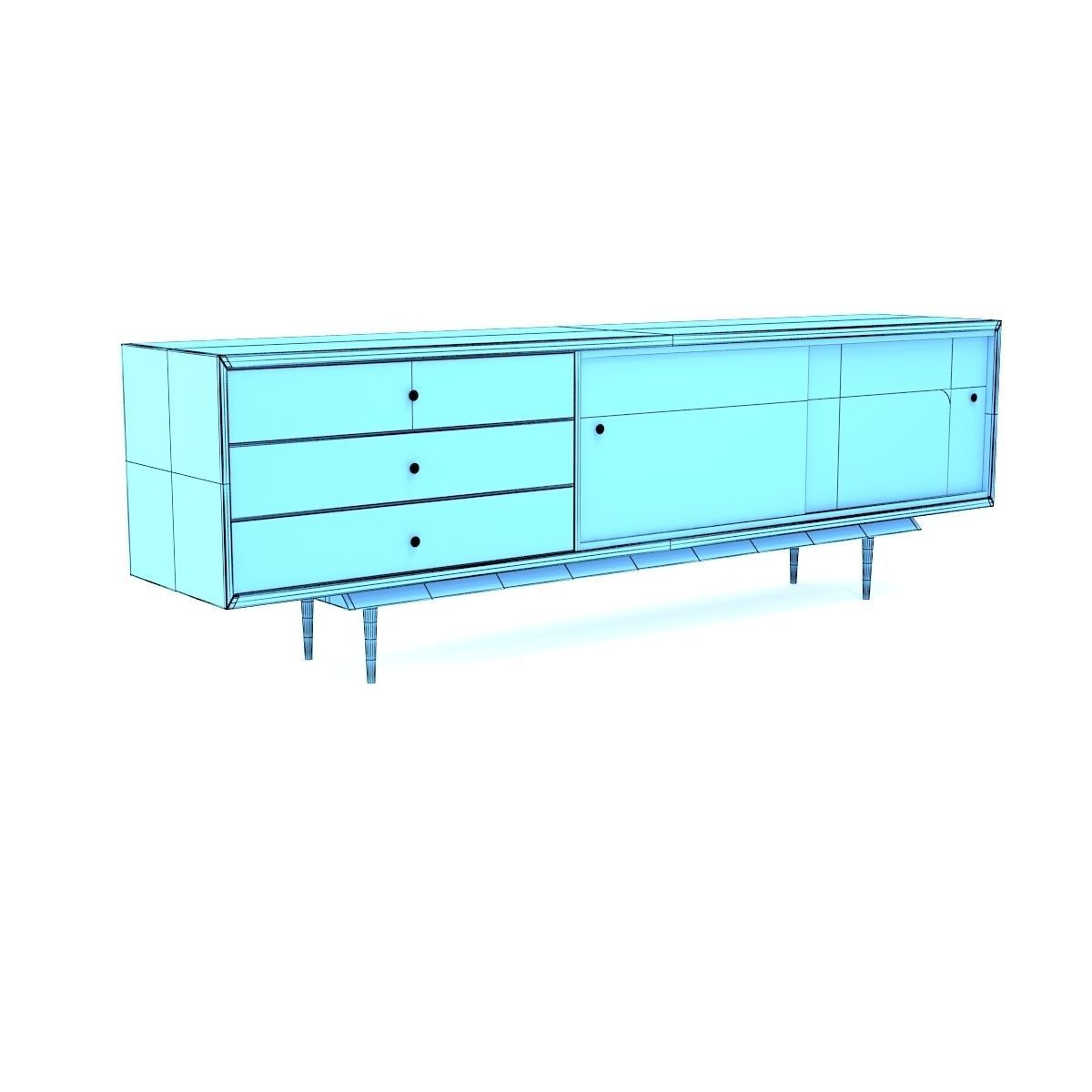 Retro Cupboard 8 3D model_10