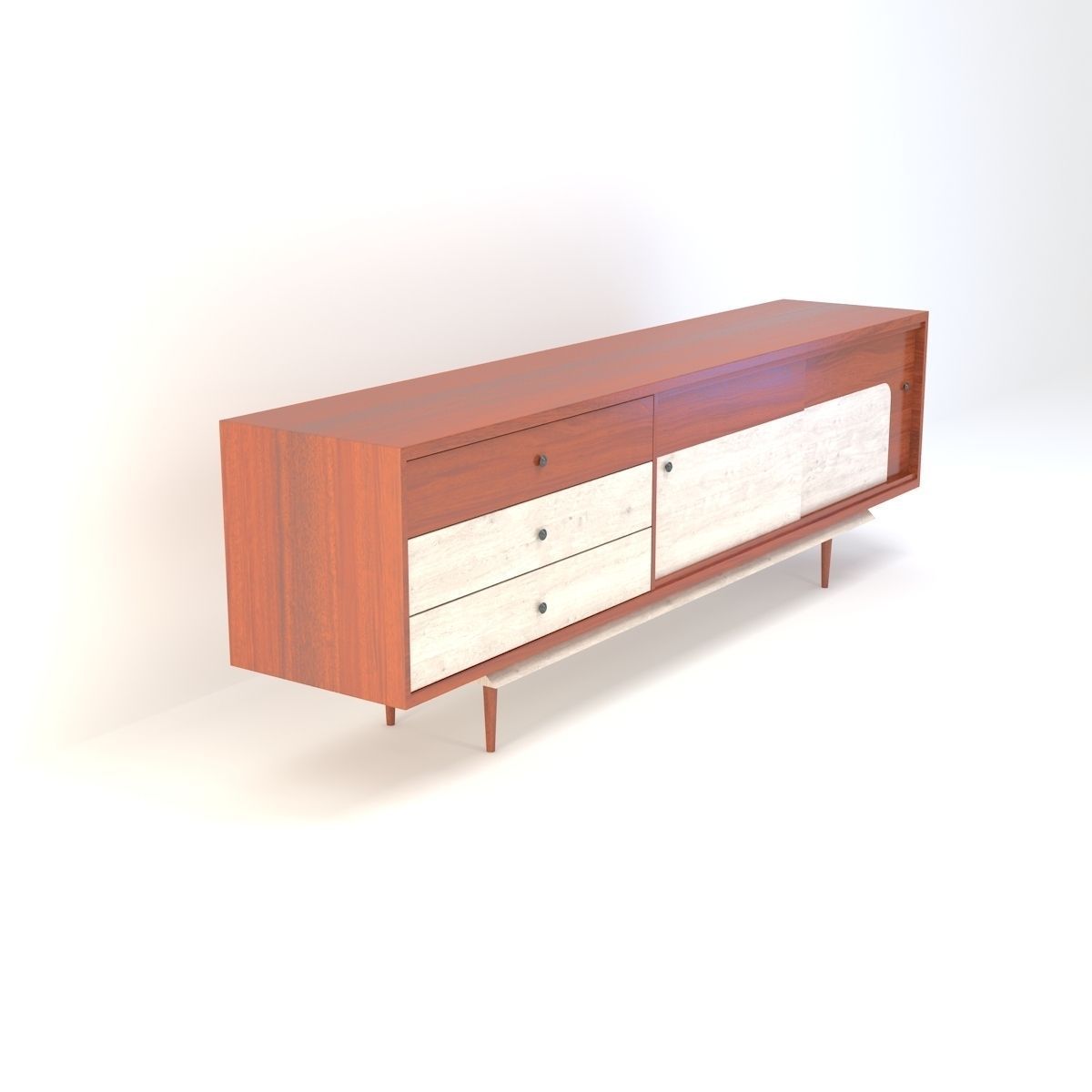 Retro Cupboard 8 3D model_3