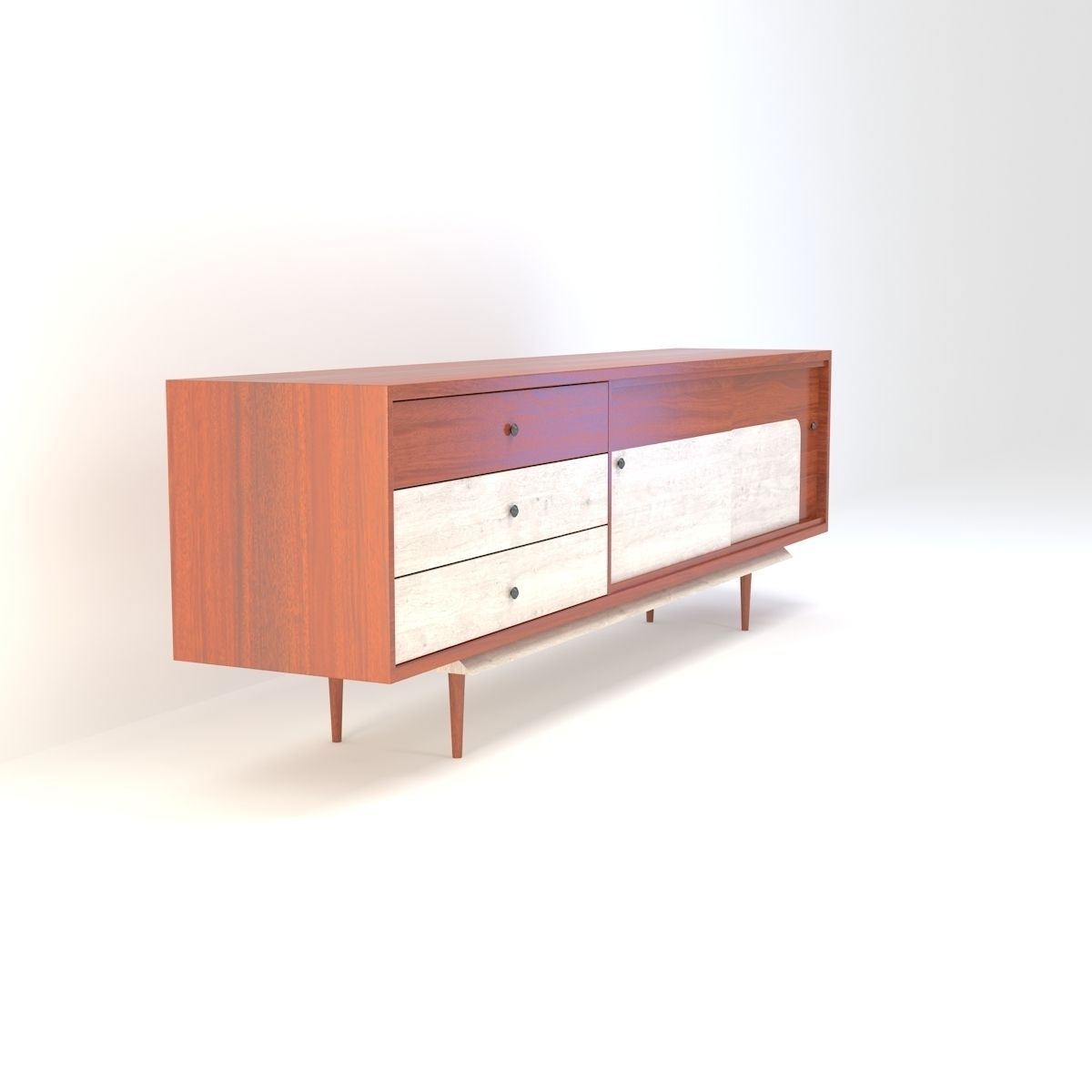 Retro Cupboard 8 3D model_5